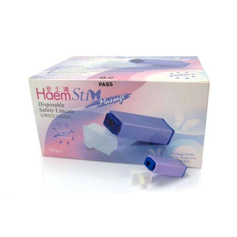 Disposable Safety Lancets 28G x 1.8mm, 100's